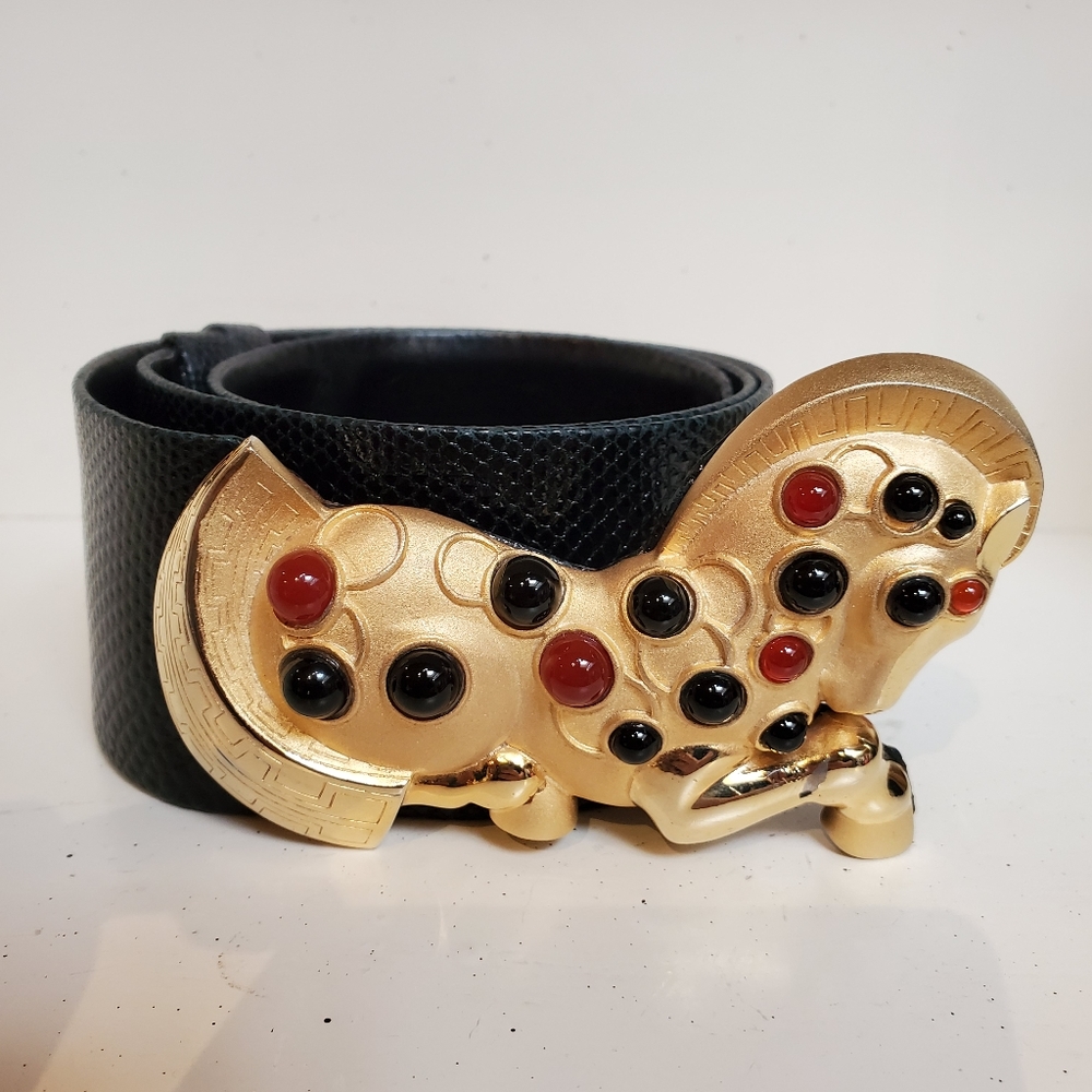 Judith Leiber Trojan Horse Jewel Belt